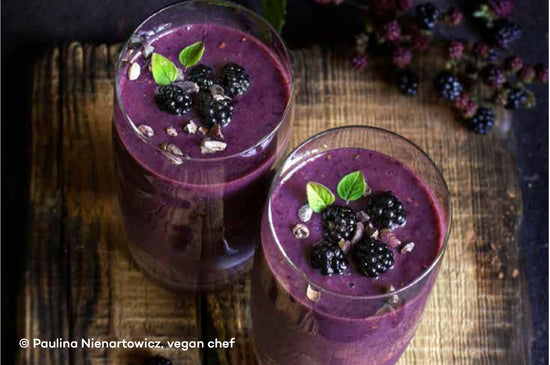 Smoothie de Chocolate y moras