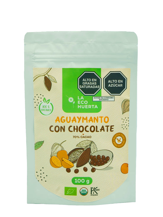 Aguaymanto con chocolate